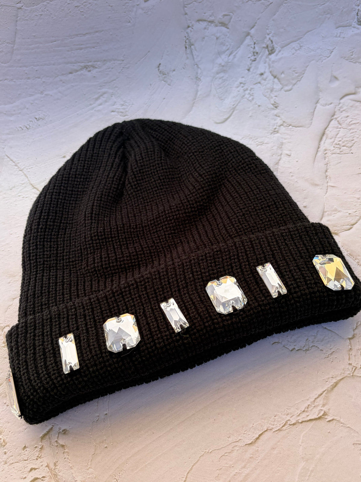 Crystal Noir Beanie